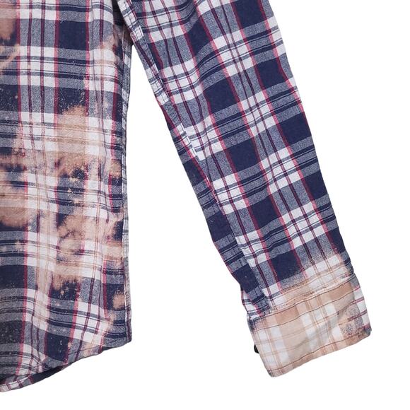 US Polo Assn Men’s Button Up Shirt Small Plaid ‘Merica Turtle Back Long Sleeve - Picture 4 of 11